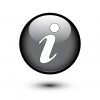 Information icon on black Information icon on black button